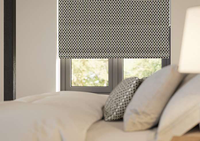 Tiles, Black - Roman Blind - Image 5